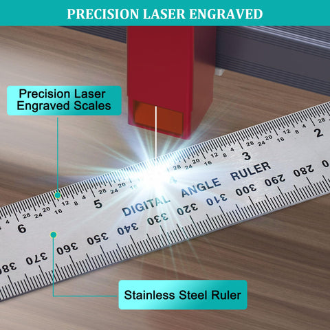 TBVHOMM large LCD display aids easy readings during woodworking projects.
