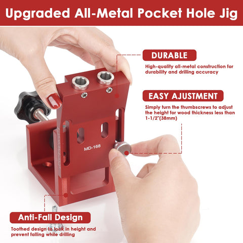 TBVHOMM jig kit's 38-inch step drill bit delivers clean, accurate holes.