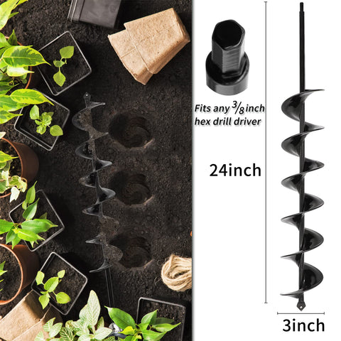 TCBWFY bulb-planting-hole-auger enables quick bulb hole prep.