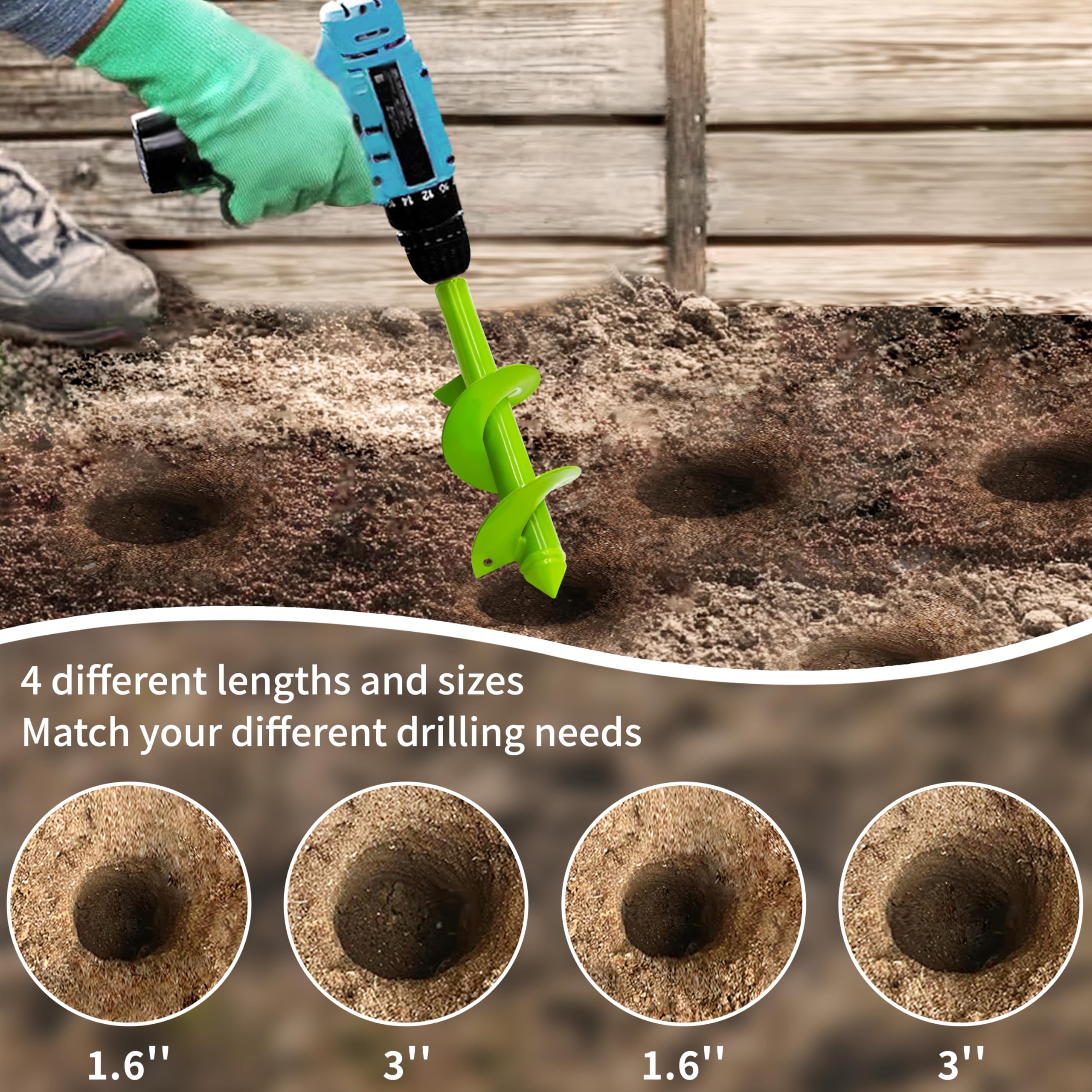 TCBWFY corrosion-resistant coating detail on sturdy auger bits.