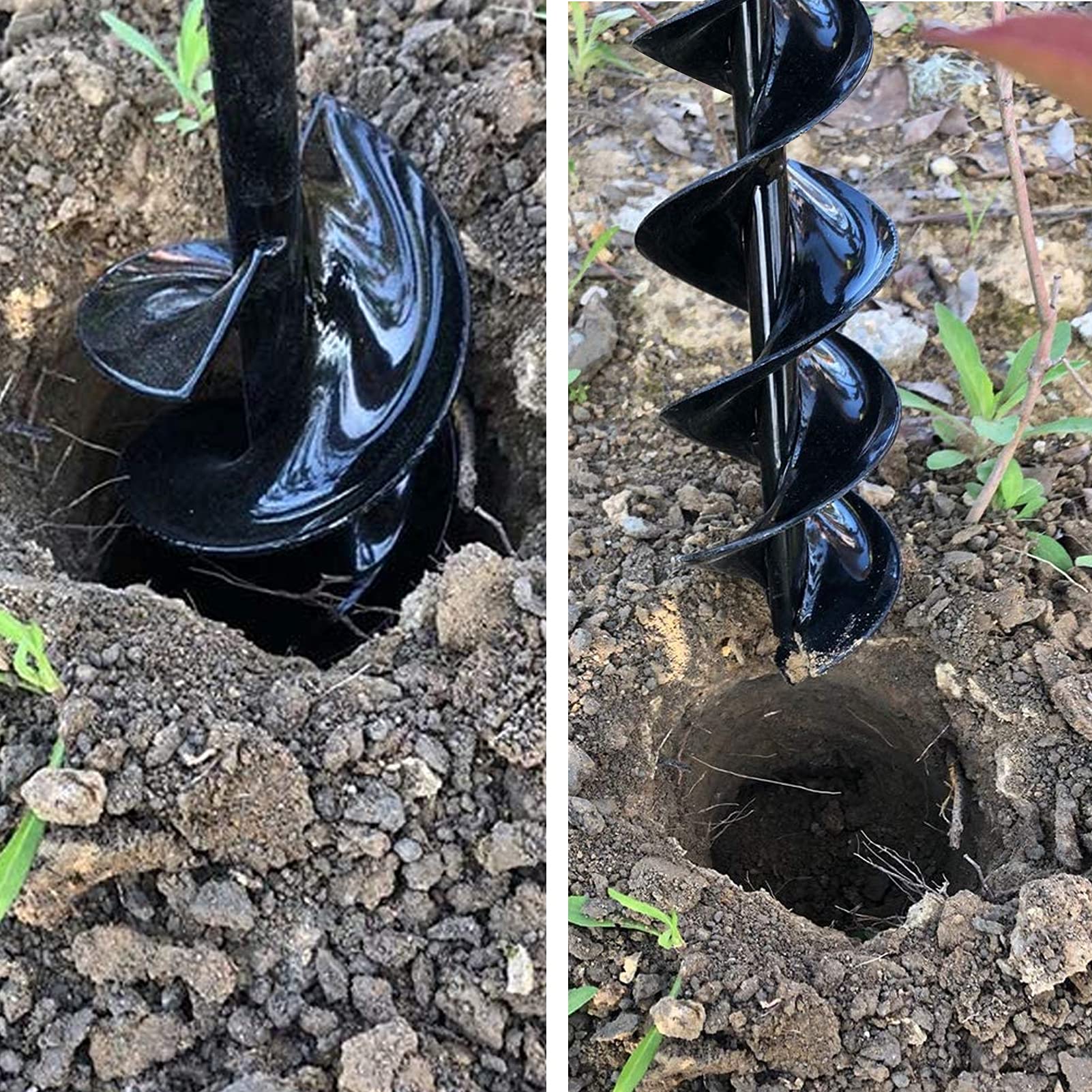 TCBWFY digging holes in soil demo highlights quick, tidy trenches.