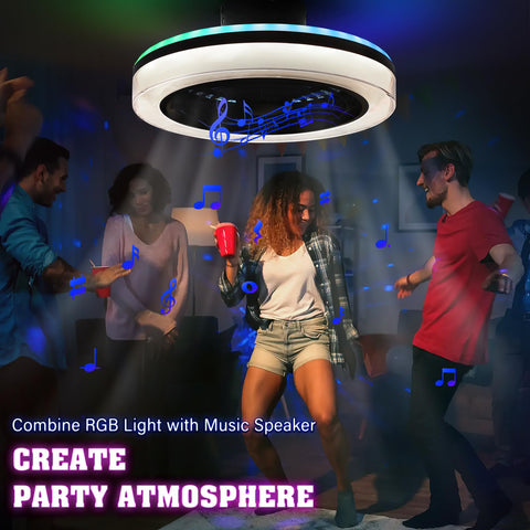 TCFUNDY built-in Bluetooth speaker for music streaming