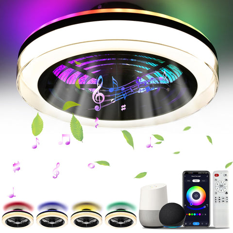 TCFUNDY 18-inch ceiling fan light for compact spaces with fresh airflow