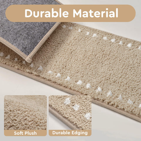 tchdio stair treads plush surface close-up highlights soft, comfortable footing.