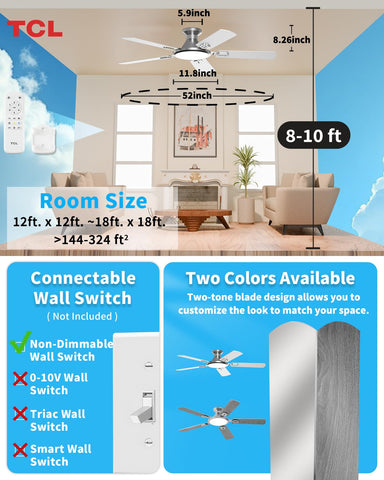 TCL energy-efficient DC fan reduces power usage