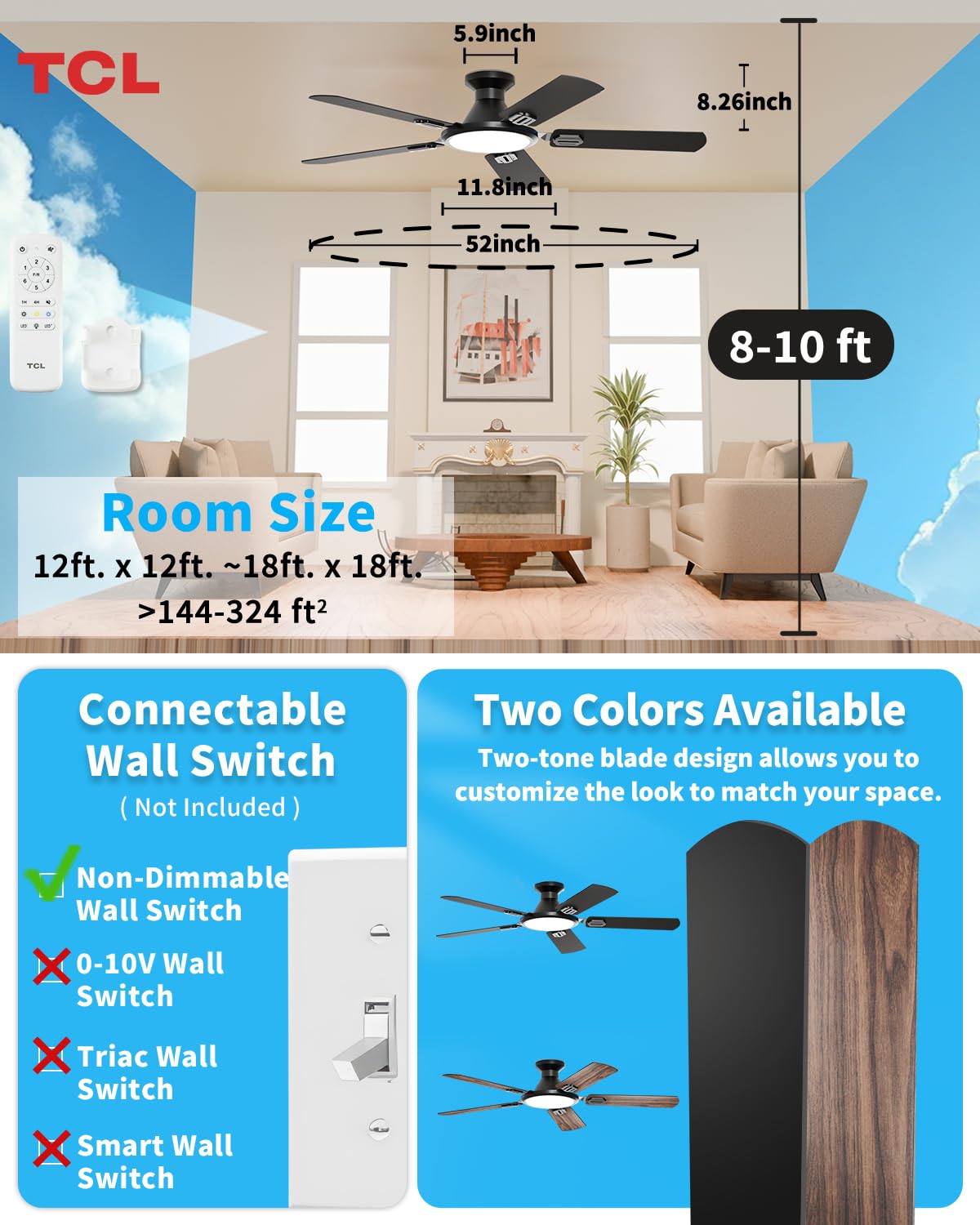 TCL indoor and covered-outdoor ready supports flexible spaces