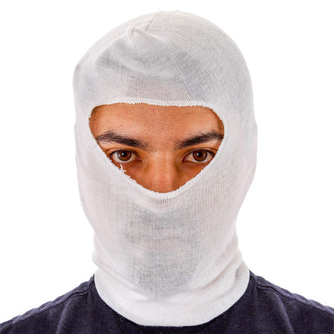 TCP Global head sock with face opening keeps eyes and mouth visible for safer, comfortable use