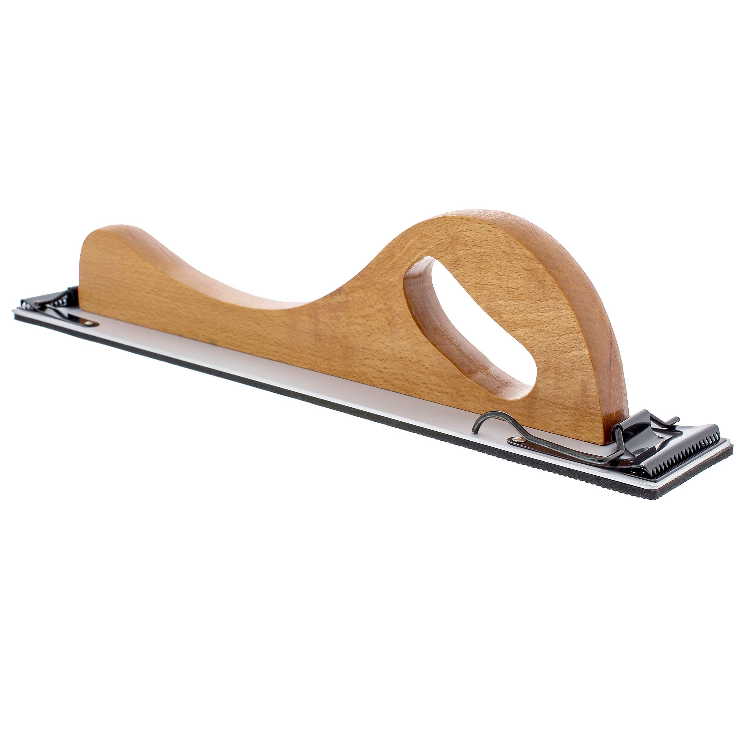 TCP Global wooden handle longboard sander front view with ergonomic grip