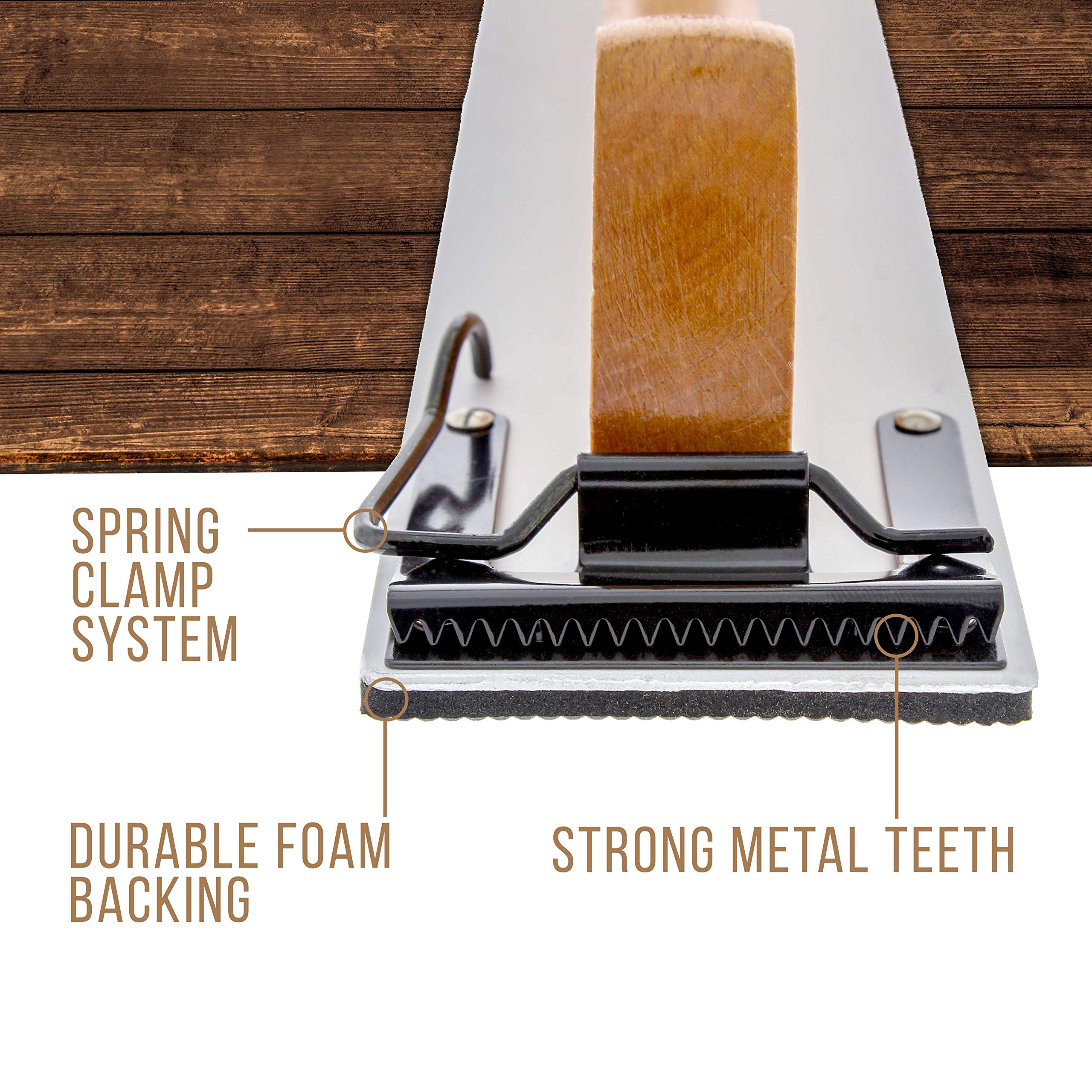 TCP Global wooden handle longboard sander PSA paper attachment ready to use