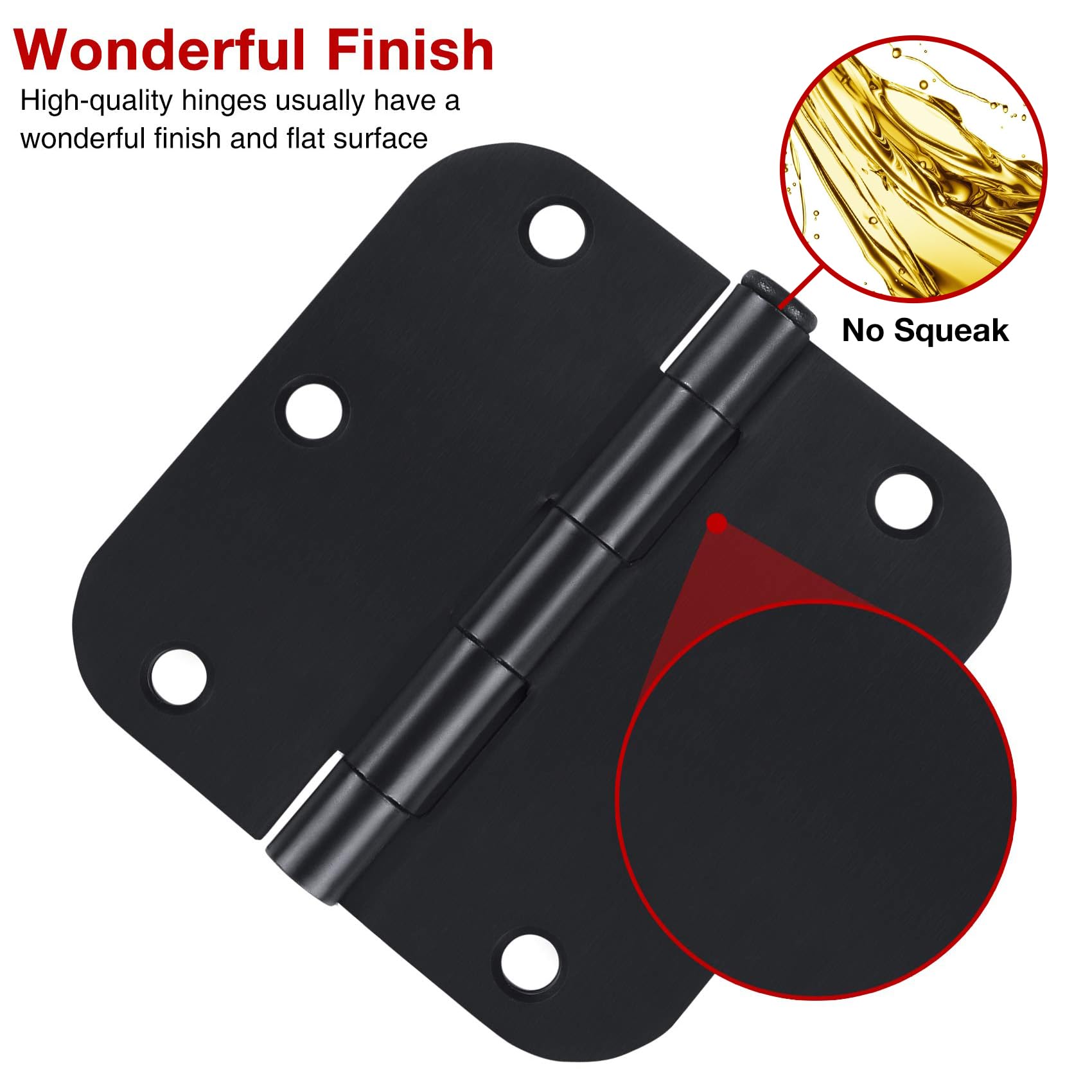 TDCHINGES 3.5-inch hinges with 5/8-radius corners for cabinet upgrades