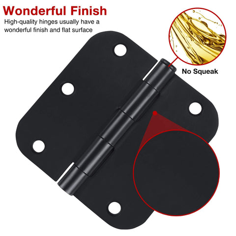 TDCHINGES 3.5-inch hinges with 5/8-radius corners for cabinet upgrades
