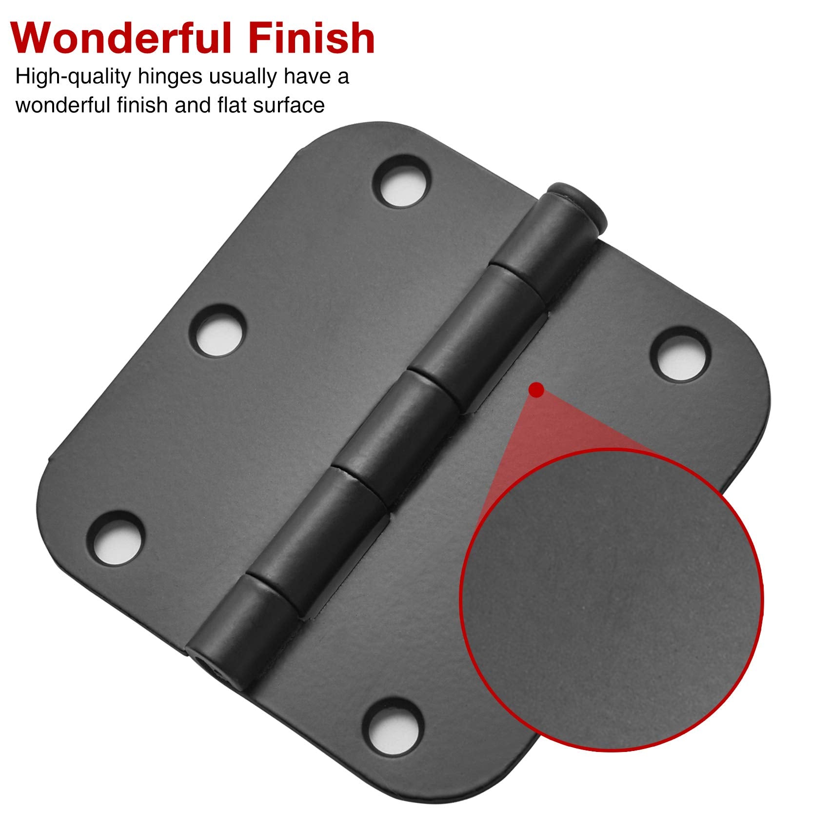 TDCHINGES 48-pack screws included, quick install