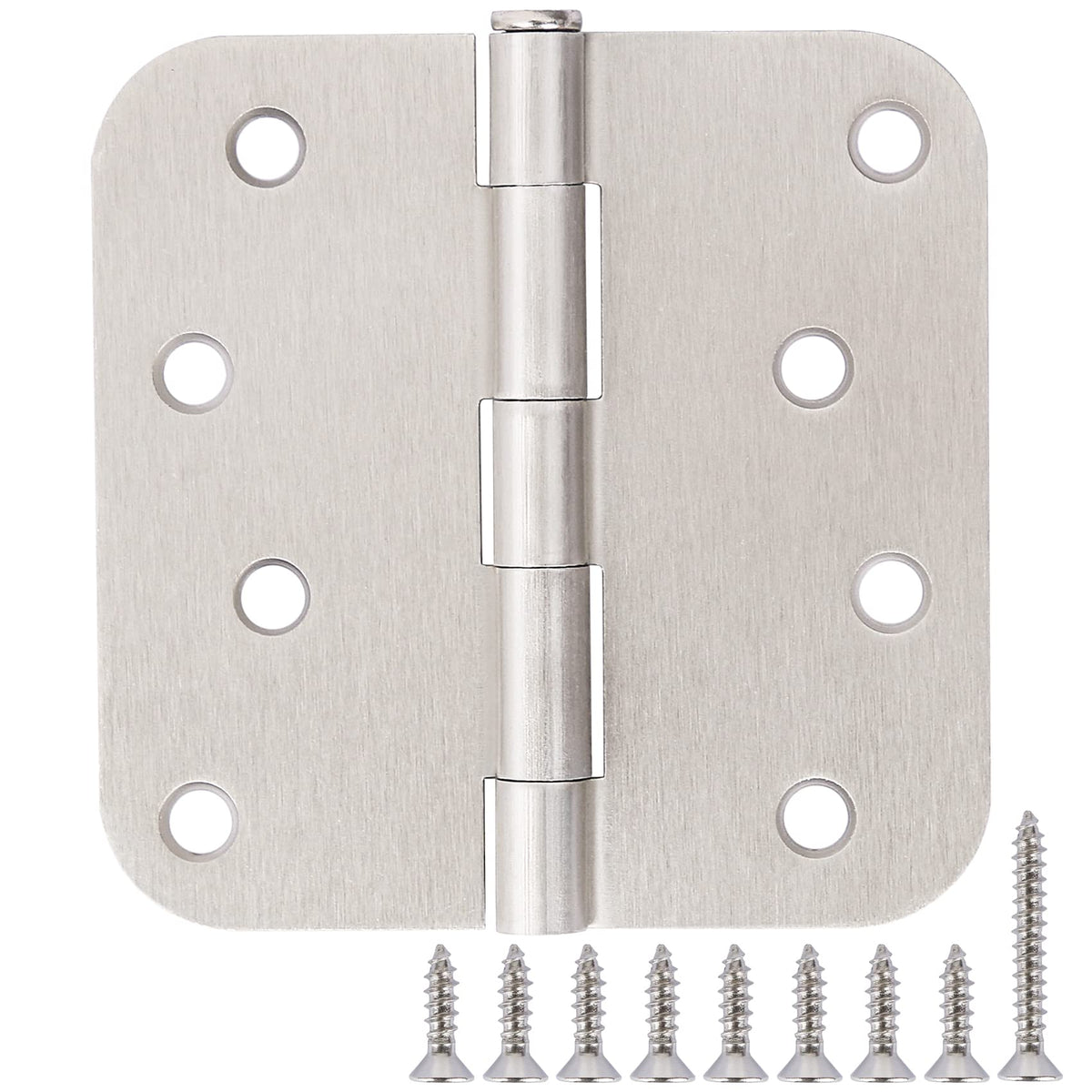 TDCHINGES 4-inch brushed nickel door hinge for interior doors, smooth operation and easy install.
