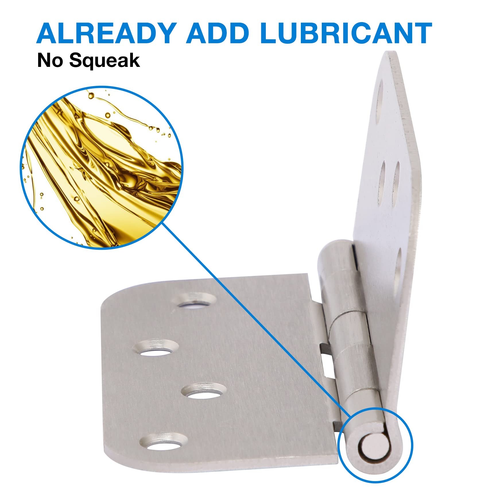 TDCHINGES 4-inch hinge set, universal fit for doors and shutters.