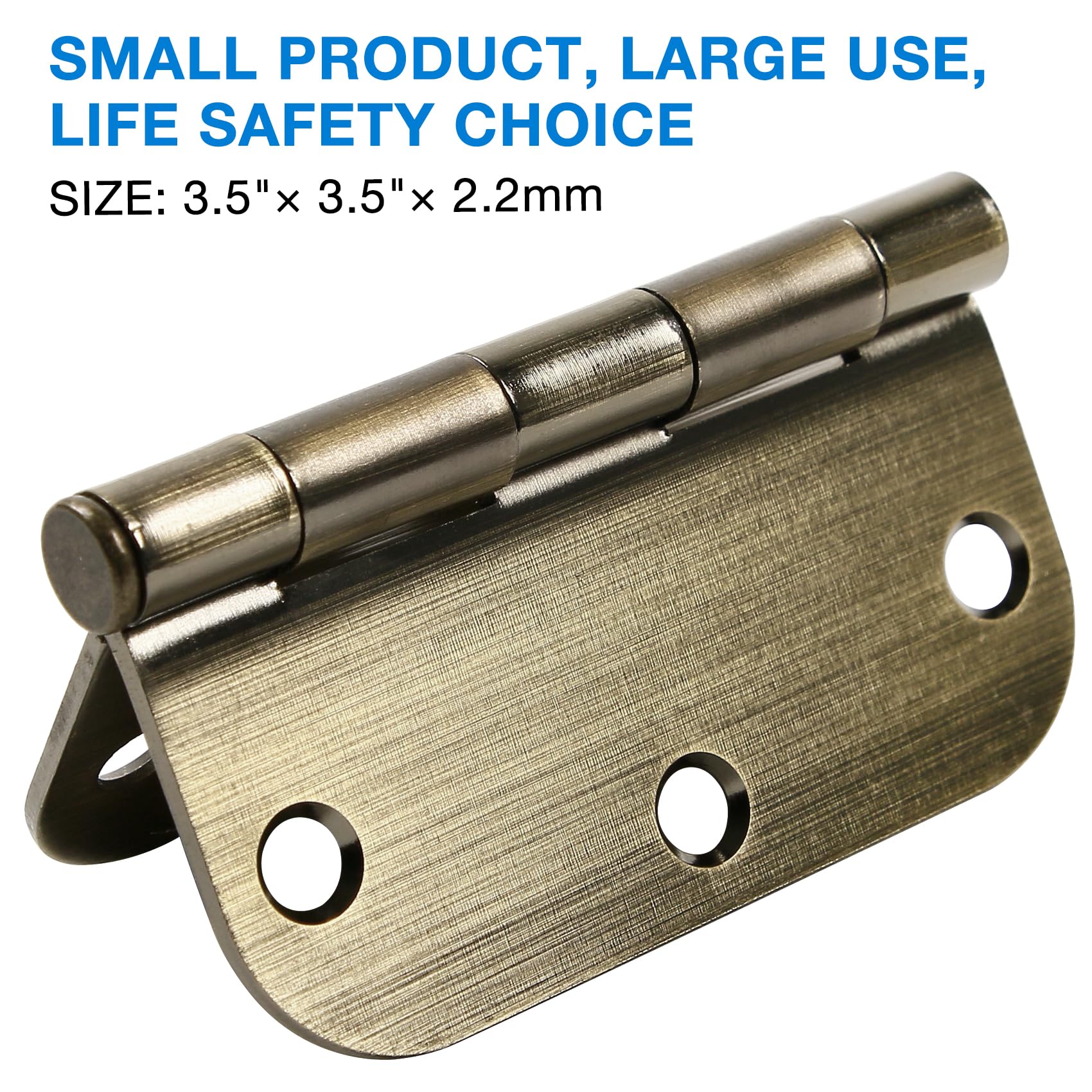 TDCHINGES antique brass hinge 3.5 inch drawer application with quiet, durable motion.
