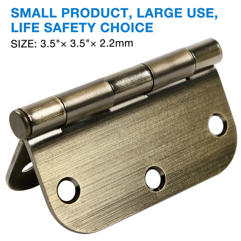 TDCHINGES antique brass hinge 3.5 inch drawer application with quiet, durable motion.