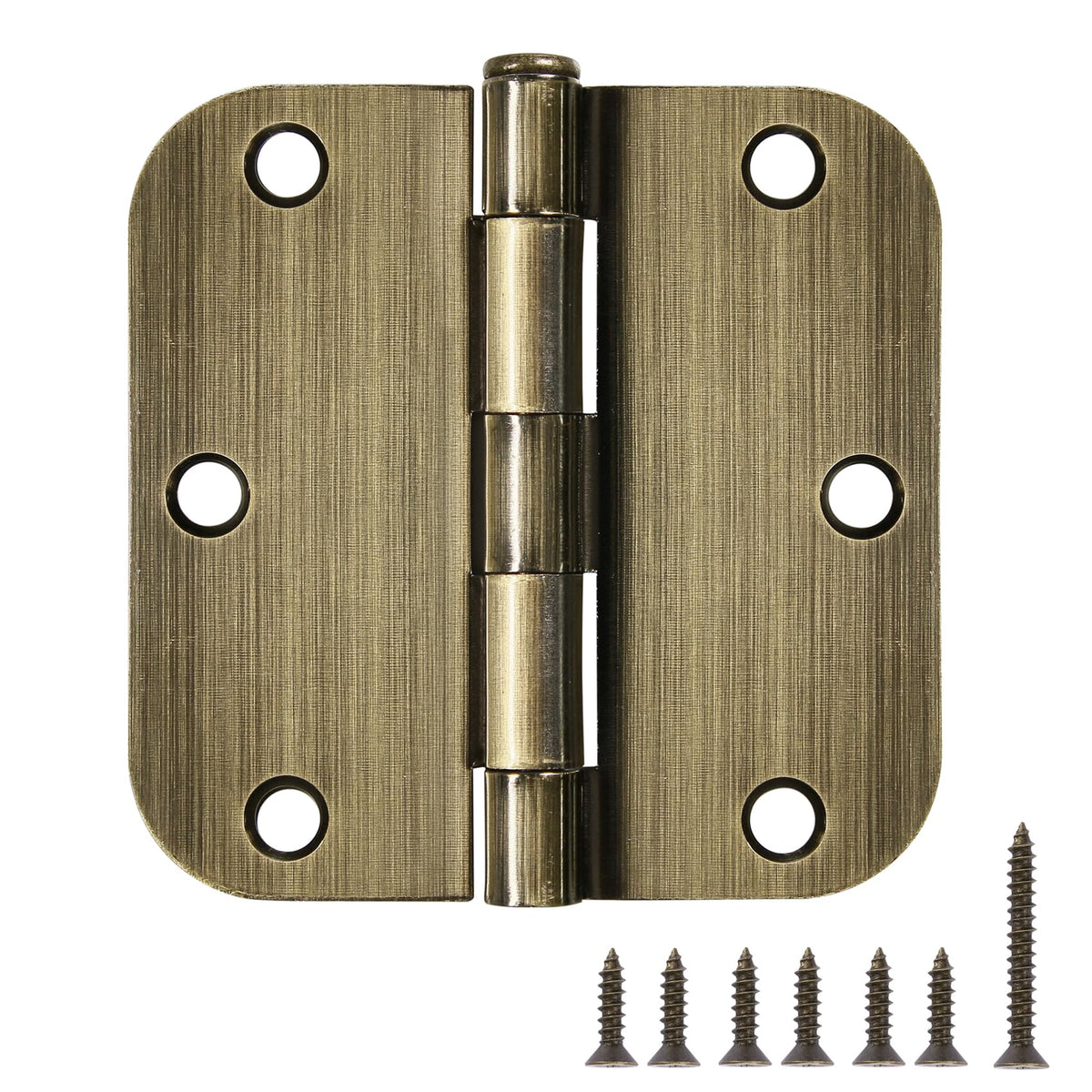 TDCHINGES antique brass hinge 3.5 inch for front door with smooth operation and easy install.