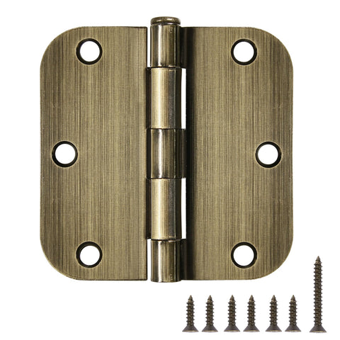 TDCHINGES antique brass hinge 3.5 inch for front door with smooth operation and easy install.