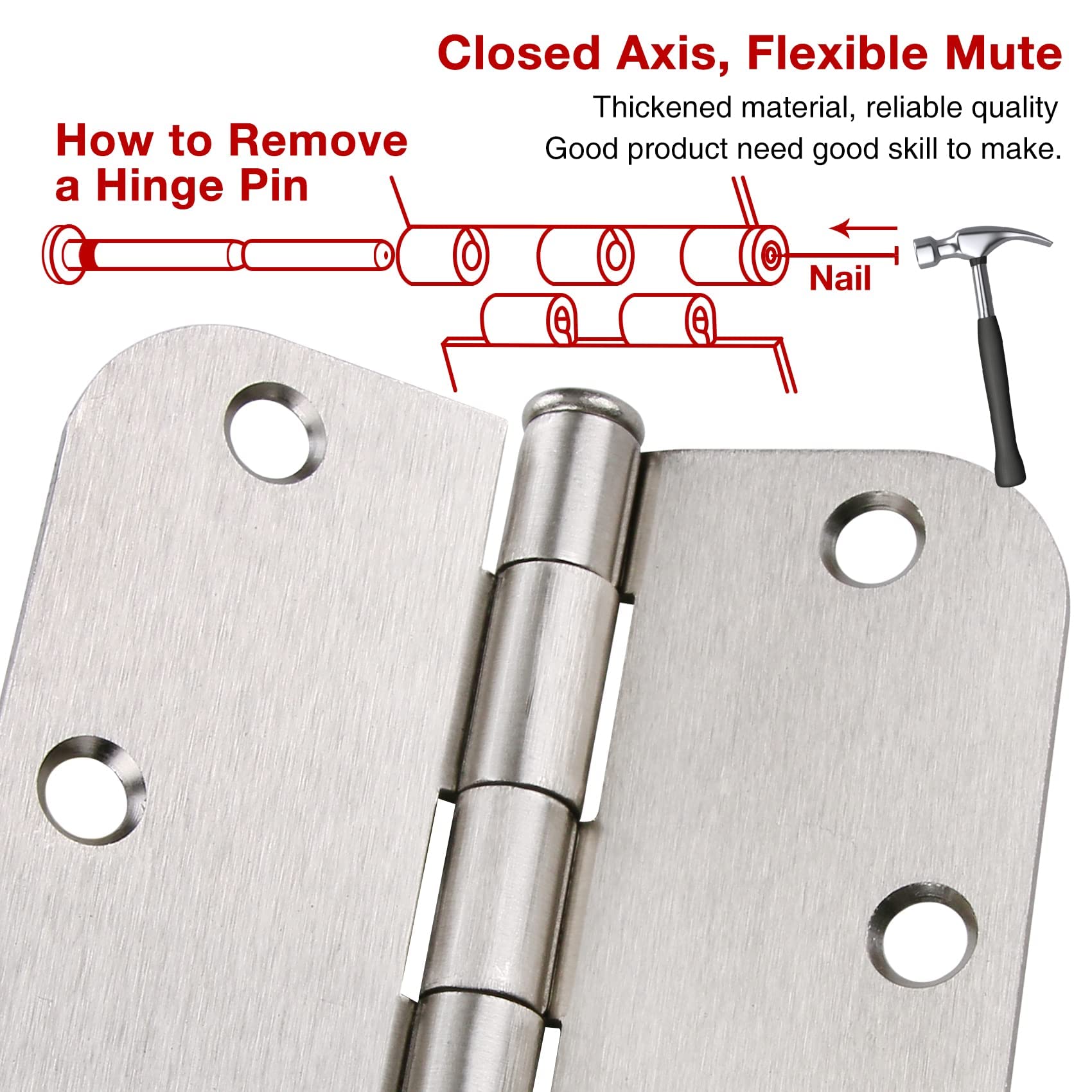 TDCHINGES damping-oil hinge note for DIY uses; removal can be more challenging