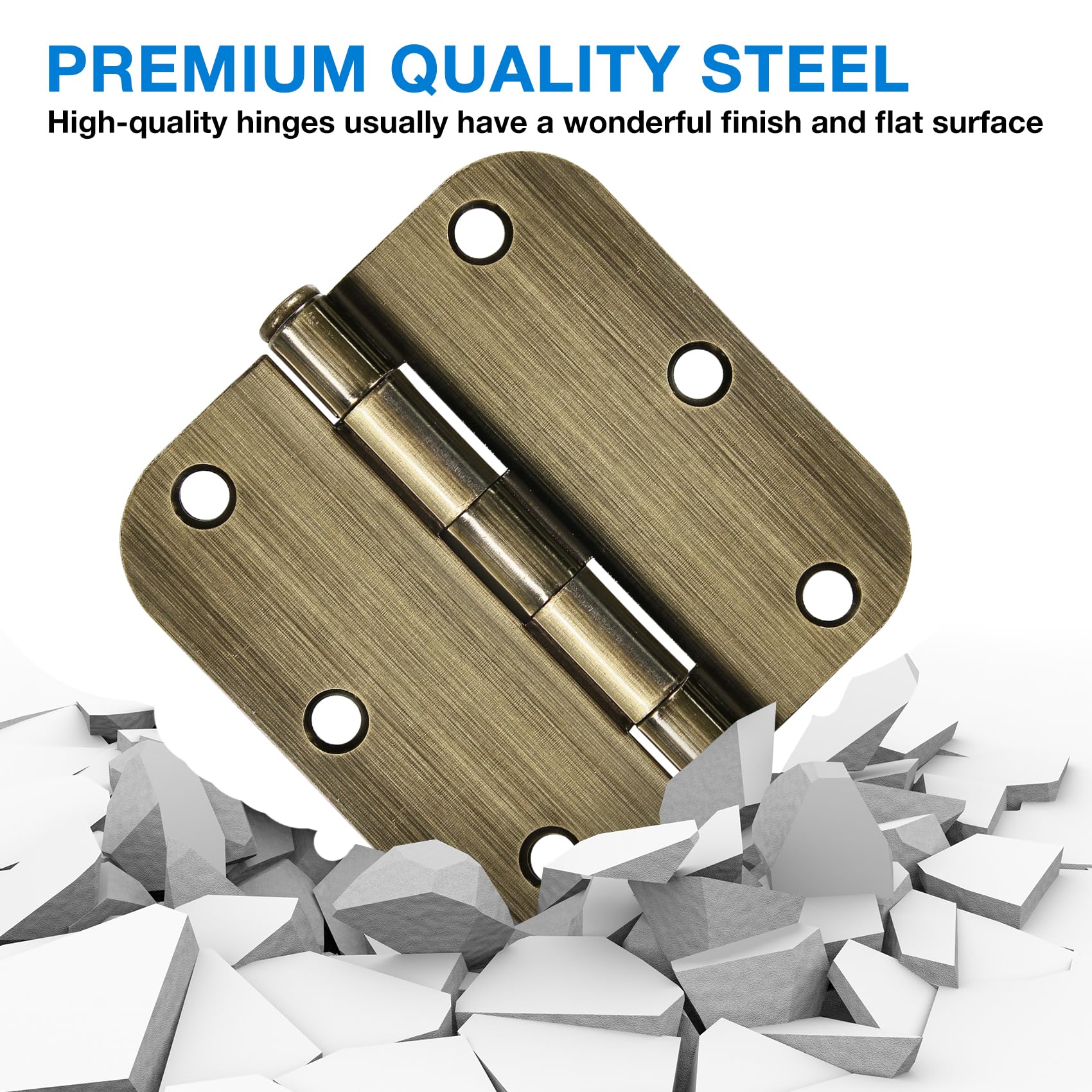 TDCHINGES flat mortise hinge 3.5 inch versatile for home, hotel, or office.