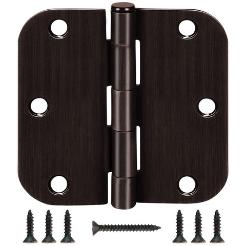 TDCHINGES front-door hinge with round corners for smooth interior operation