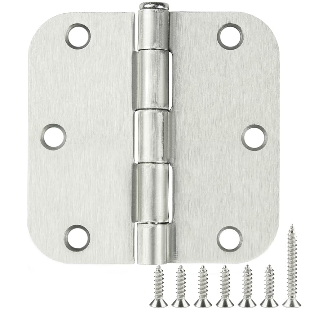 TDCHINGES front-door hinges in brushed nickel offer smooth 270-degree opening