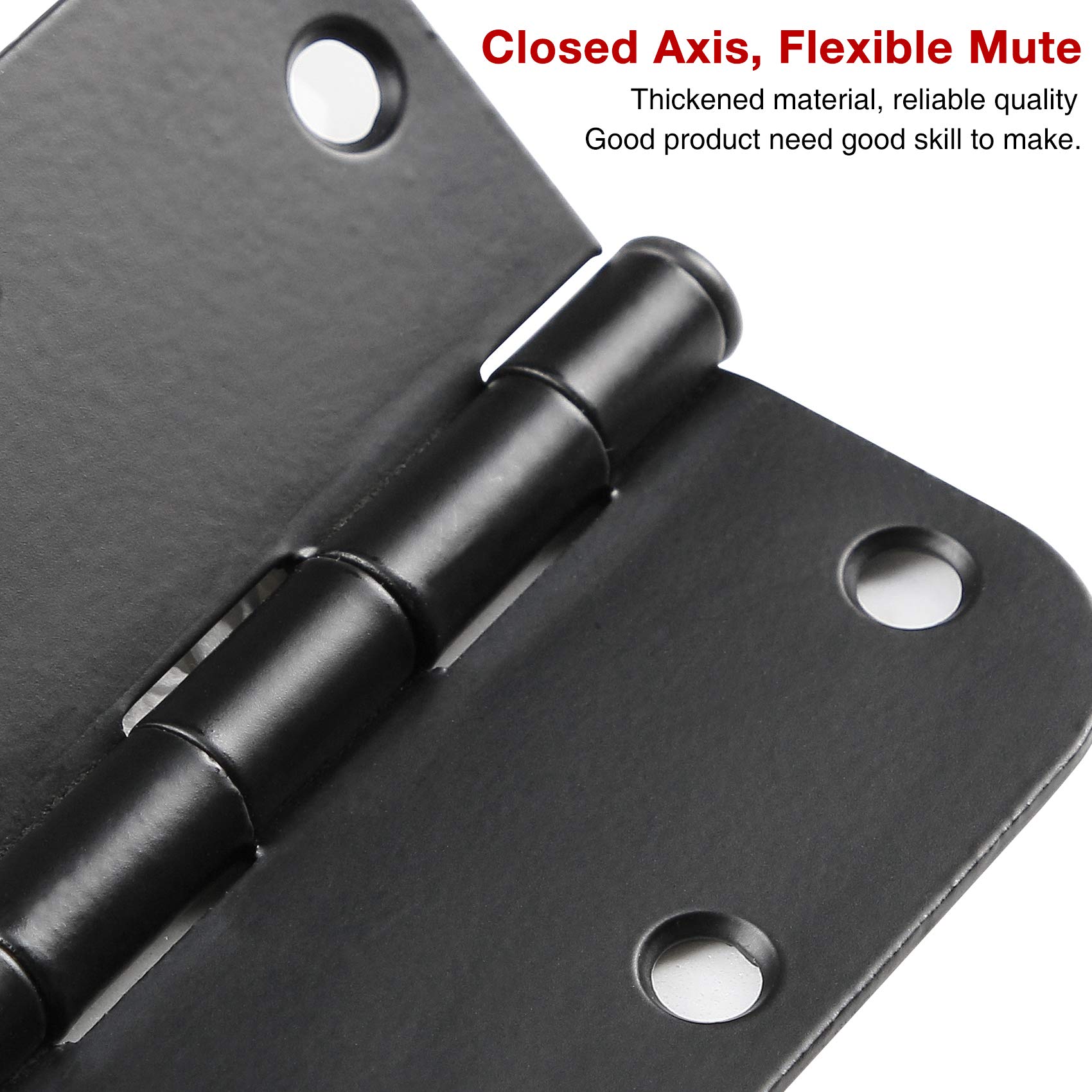 TDCHINGES matte black hinge close-up pin removable facilitates quick adjustments
