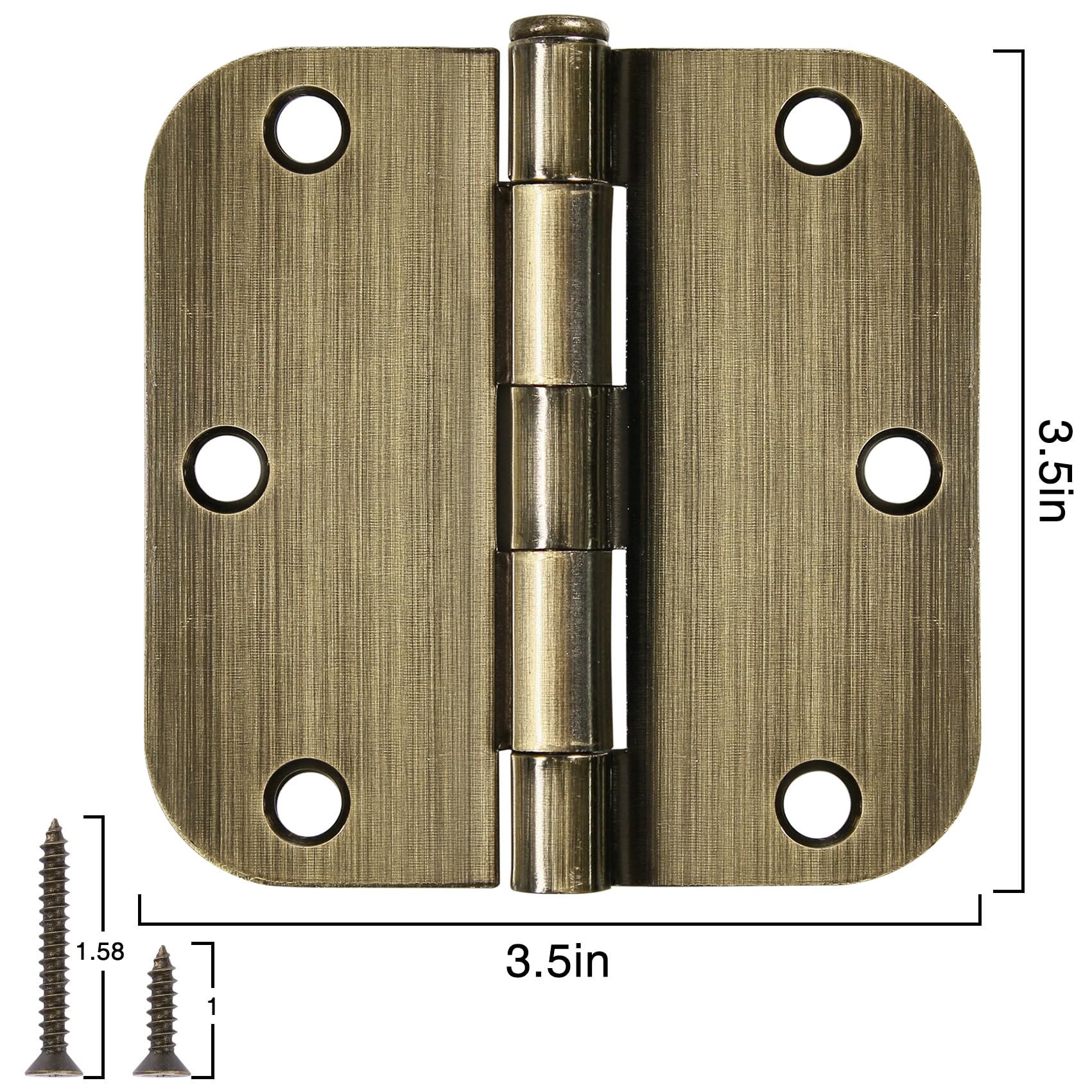 TDCHINGES oil rubbed bronze hinge 3.5 inch ideal for exterior or shed doors.