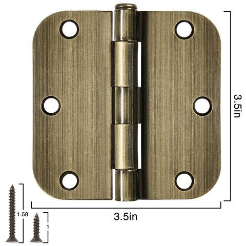 TDCHINGES oil rubbed bronze hinge 3.5 inch ideal for exterior or shed doors.