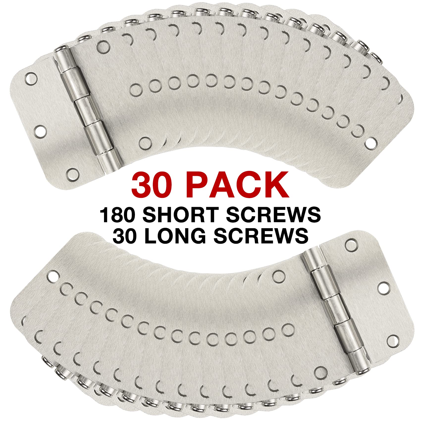 TDCHINGES includes screws for quick installation and setup.