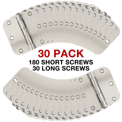 TDCHINGES includes screws for quick installation and setup.