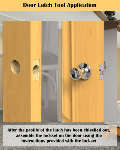TDCQFFF mortise blade works with the strike head for clean cavity creation