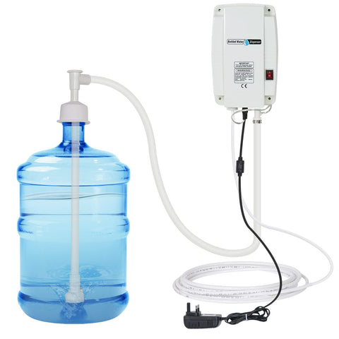 TDRSUPER Bottled Water Pump System Assembly delivering steady water flow from a bottle for home use.