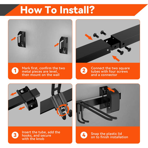 Tdrynl space-saving design clears floor and improves garage organization.