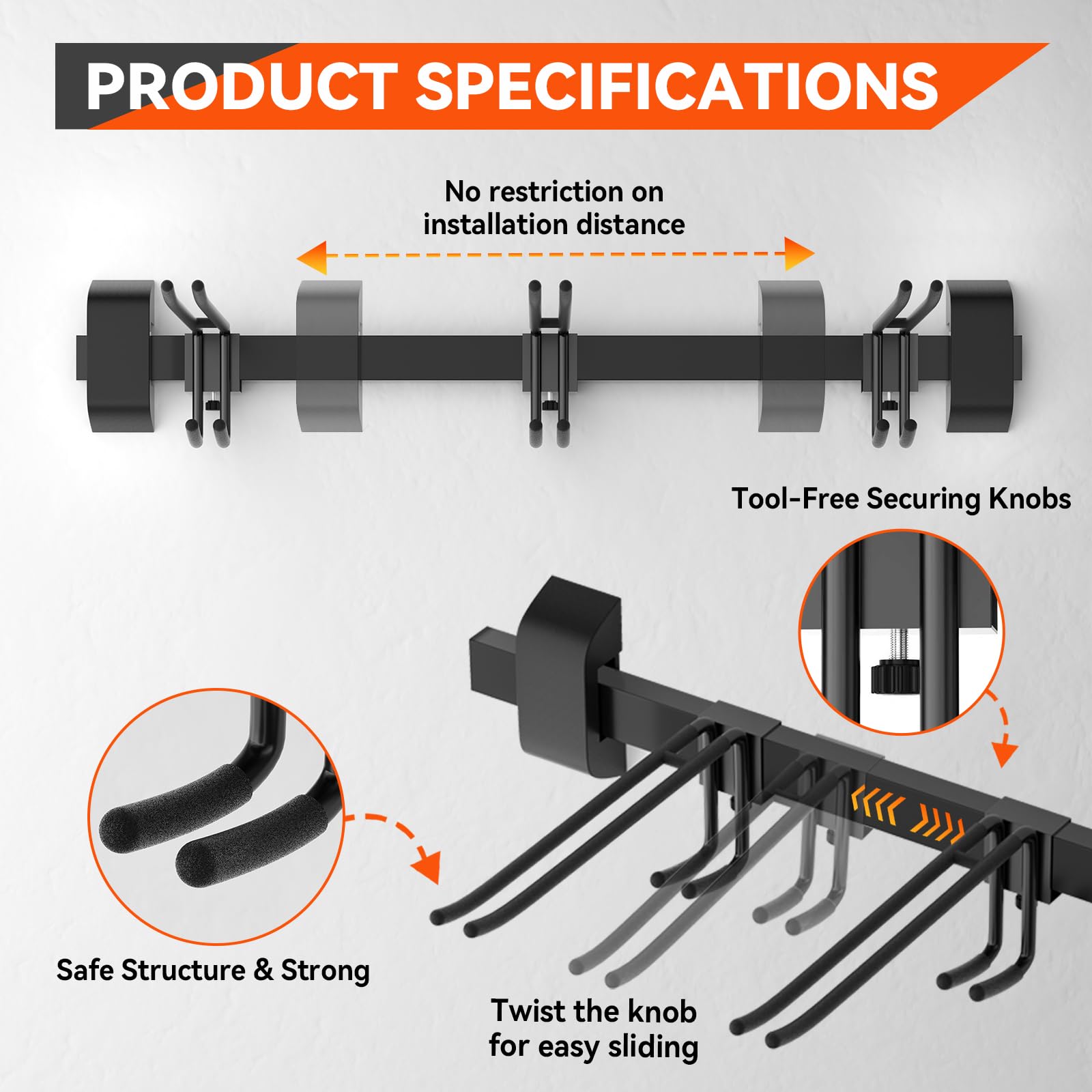 Tdrynl heavy-duty steel frame protects gear with rust-resistant finish.