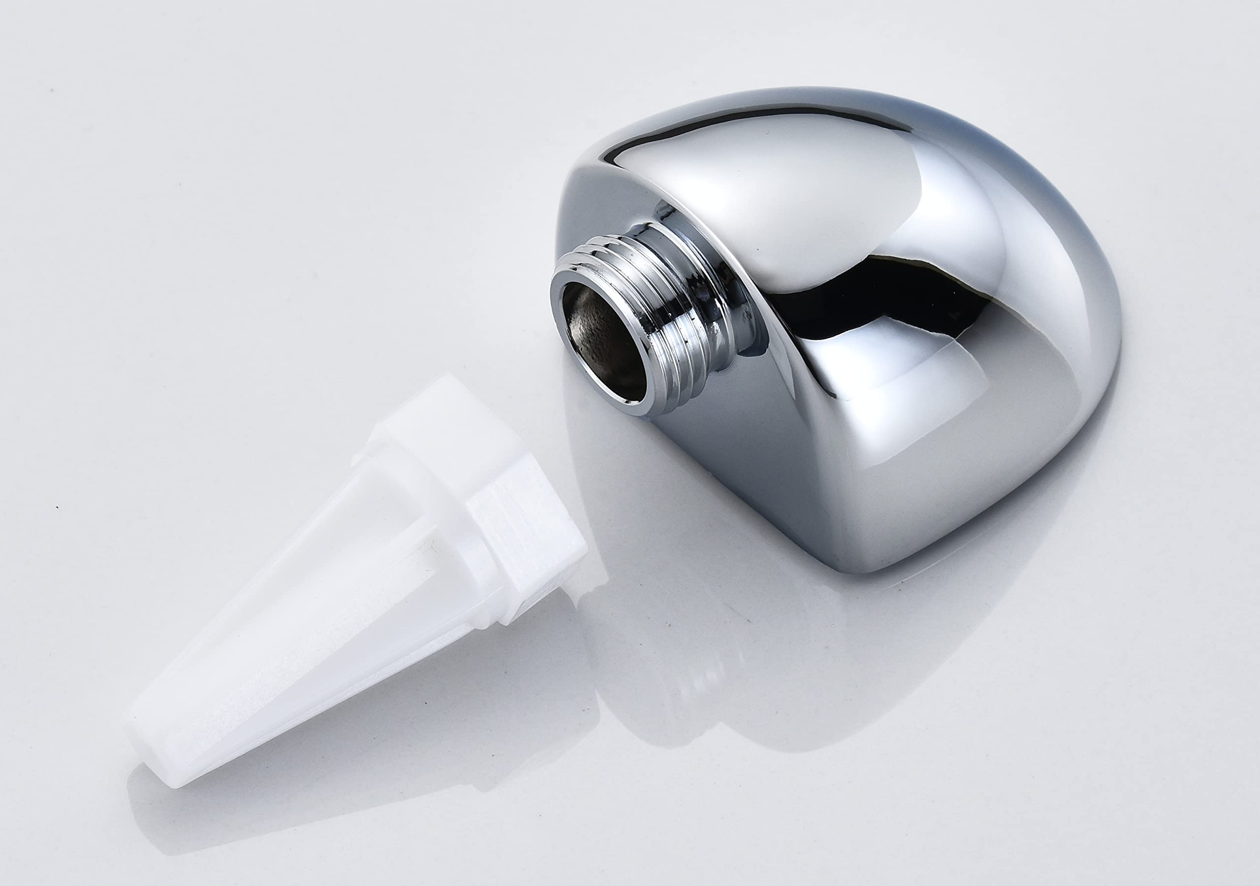 Tearel elbow inlet-connection chrome supports standard hoses for quick upgrades.