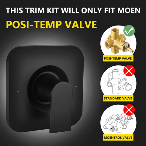 Tearel lever-style handle with temperature indicator for easy control.
