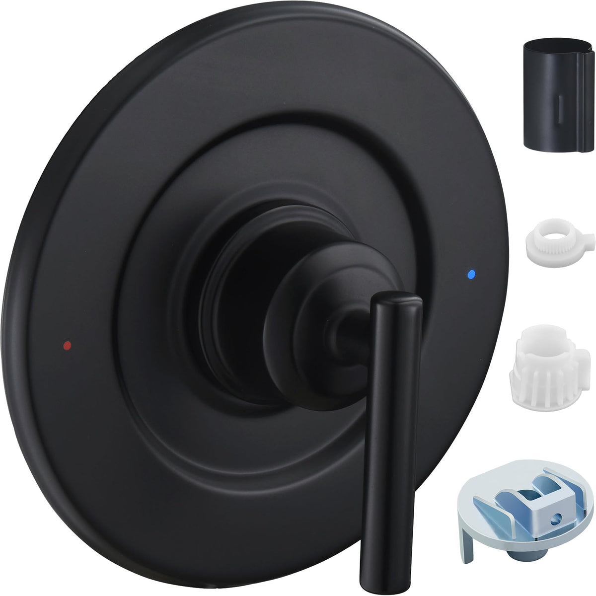 Tearel Moen T2901BL valve trim in matte black for Gibson Posi-Temp style.