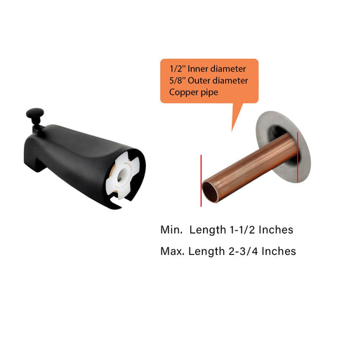 Tearel pull-up diverter tub spout enabling seamless tub-to-shower switch