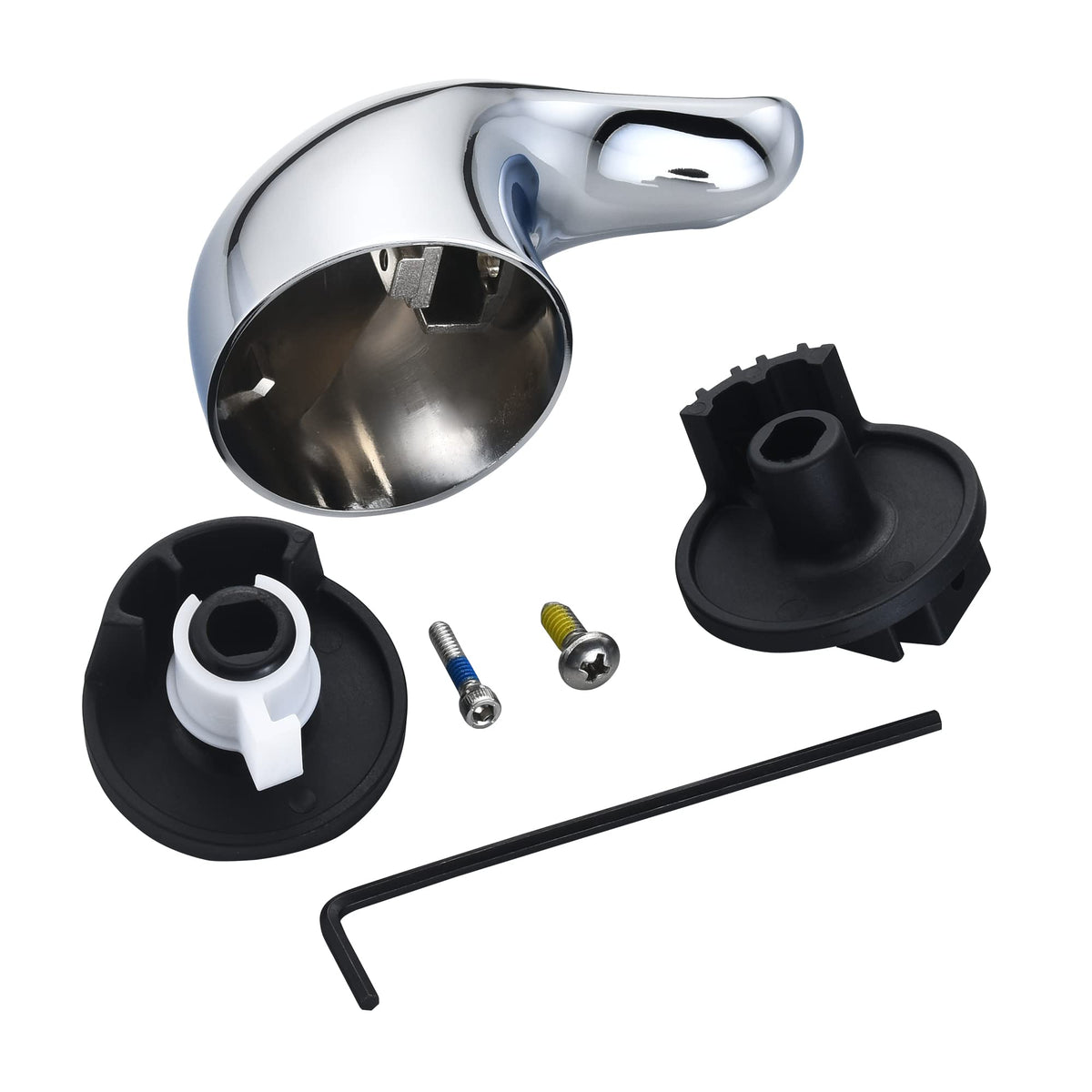 Tearel Moen lever handle replacement with a durable metal finish for easier operation.