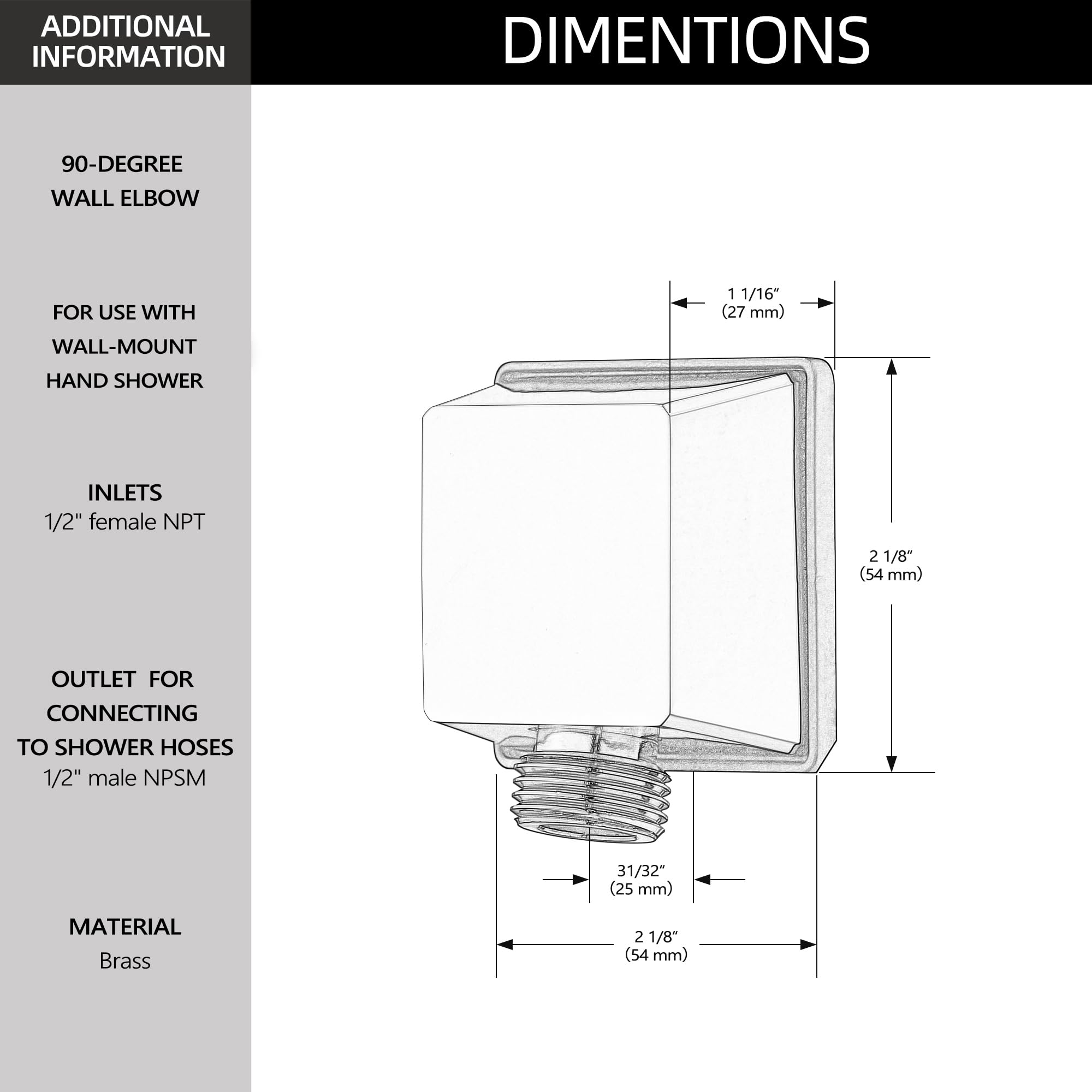 Tearel solid brass construction emphasizes durability and leak-resistance for daily showers
