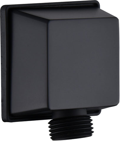Tearel square wall elbow in matte black finish for a sleek bathroom upgrade