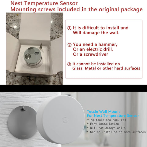 Teccle Nest mount on glass surface showcases versatile placement.