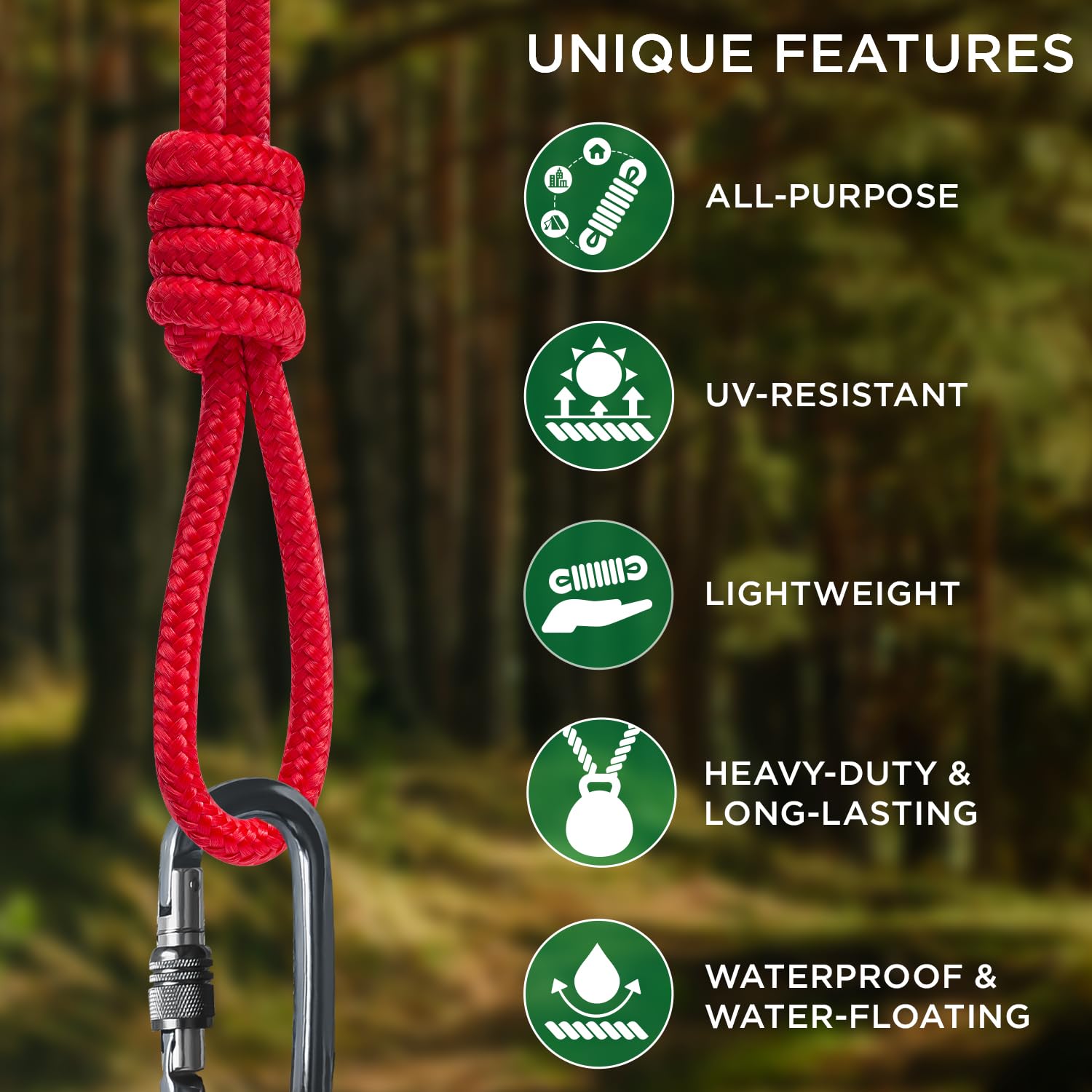 TECEUM rope outdoor camping scene demonstrates utility