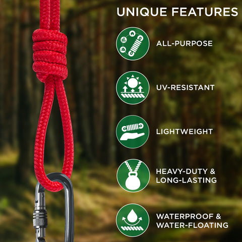 TECEUM rope outdoor camping scene demonstrates utility