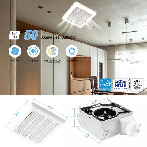 Tech Drive 3in duct installation view showing quick, straightforward ceiling mount.