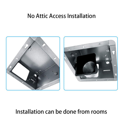 Tech Drive mounting brackets shown for new construction compatibility