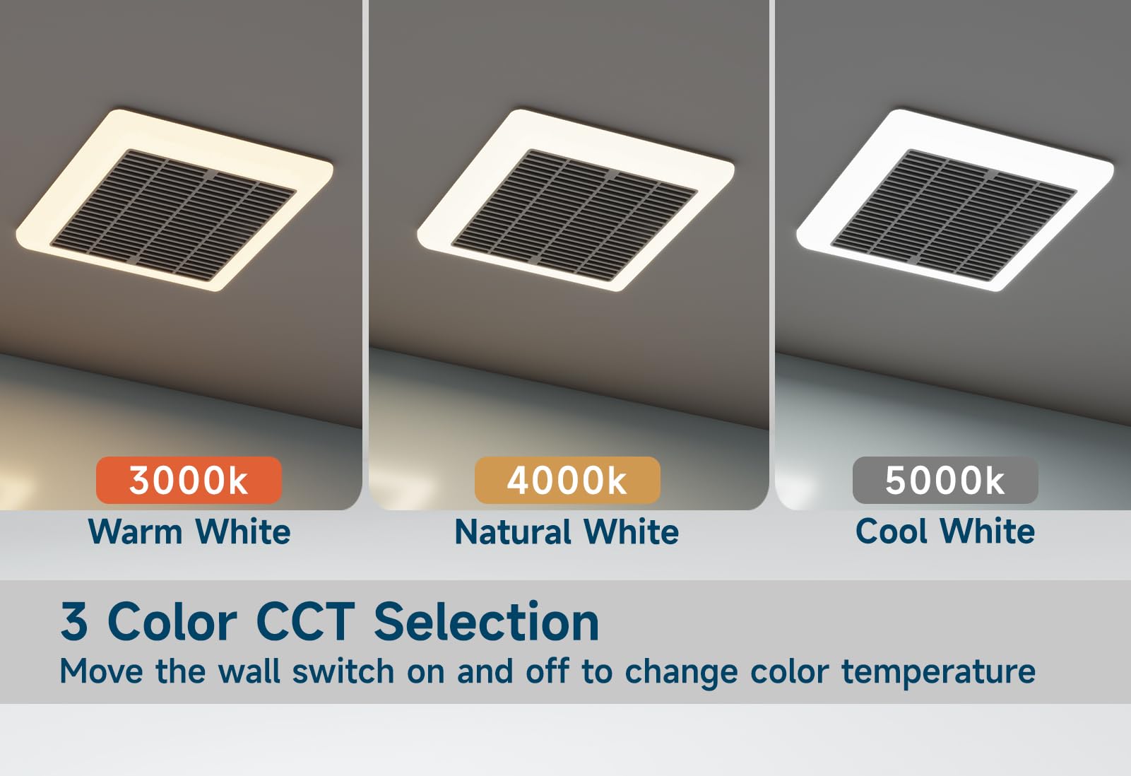 Tech Drive Energy Star certified unit for energy-efficient bathroom ventilation.
