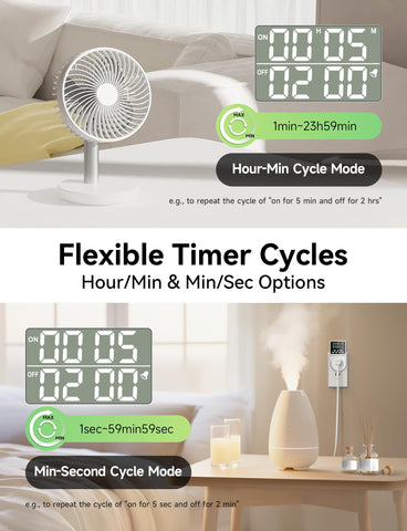 Techbee timer setup screen shows intuitive controls for quick programming.