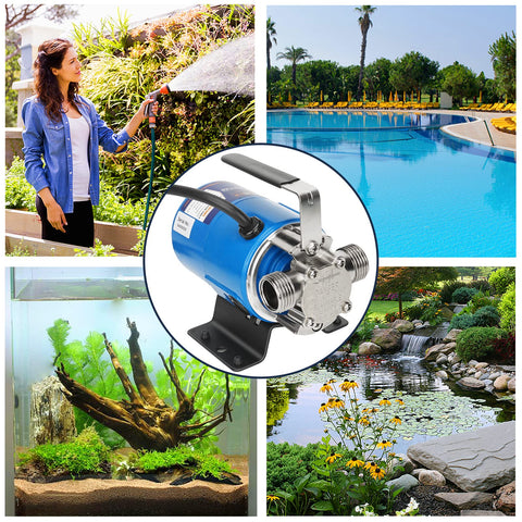 TecHome Pump with Hose garden watering and yard tasks.